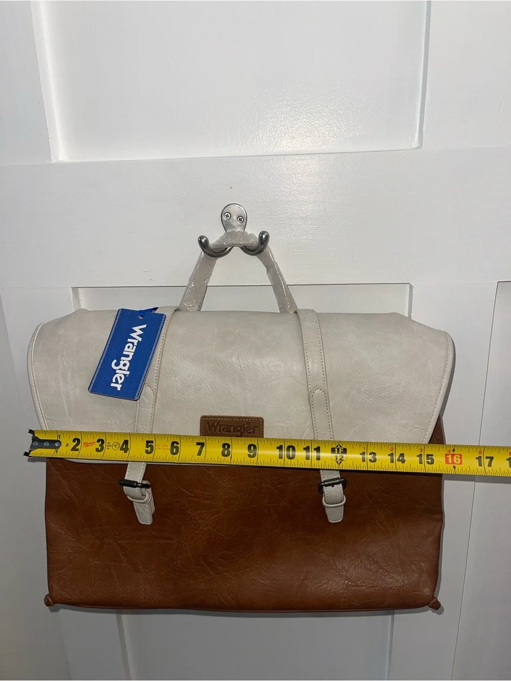 Wrangler Two-Tone Brown & Cream Laptop Backpack Brief